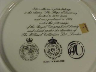 royal worcester roebuck william dampier ship plate this is a