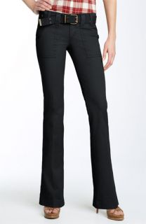 Sanctuary Peace Belted Stretch Twill Bootcut Pants
