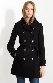 Burberry Brit Balmoral Wool Blend Trench Coat