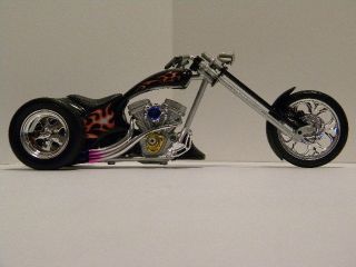 Custom Harley Davidson Flamed Monster Chopper Trike 1 12 scale