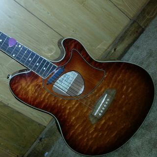 Ibanez Talman TCM50 Acoustic Electric Guitar Vintage Brown Sunburst