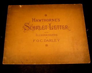 Scarlet Letter 1884 Hawthorne Folio Darley Illus Folio