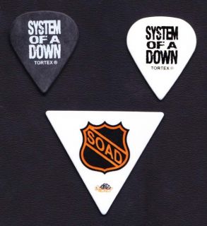 System of a Down Daron Shavo 3 Guitar Pick Set SOAD 2012 Tour