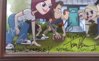 New Dan vs Poster Signed by The Cast at Wondercon 2012 Limited Event