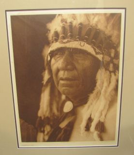 Wakonda Oto Photogravure E s Curtis North American Indians Vellum