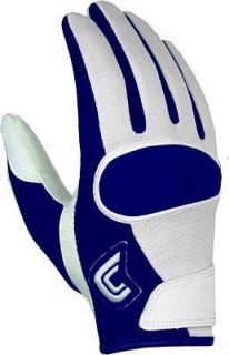 Adult Cutters Away 017A Football Gloves Sizes s XL Navy and White