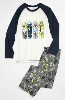 PJ Salvage Skateboard Two Piece Pajamas (Big Boys)