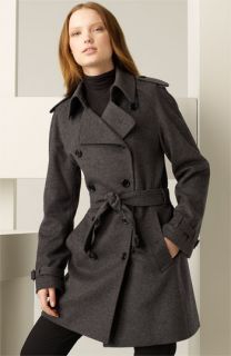 Burberry Belted Wool & Cashmere Trench