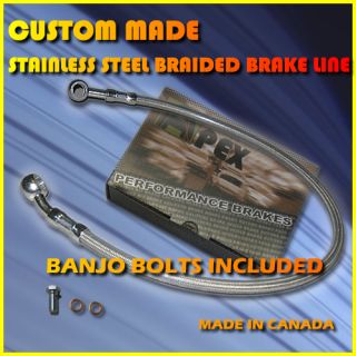 Yamaha Road Star Custom Stainless Steel Brake Line