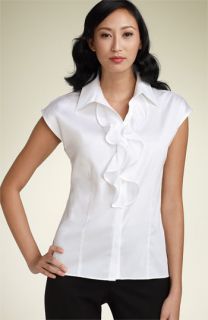 Paperwhite Stretch Sateen Blouse