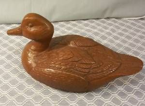 Red Mill Mfg Carved Duck Decoy Figurine Handcrafted in USA