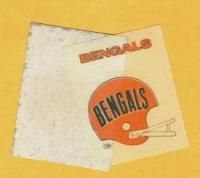 1972 Cloth Patch Pittsburgh Steelers 2 Bar Helmet Decal