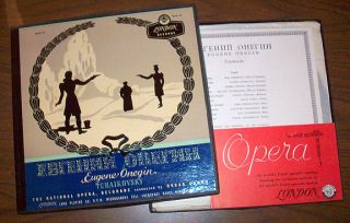 Tchaikovsky Eugene Onegin National Opera Belgrade London Records 1956