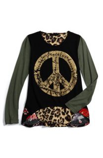 Flowers by Zoe Gold Peace Tunic Top (Big Girls)
