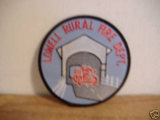 LOWELL RURAL FIRE DEPT COVERED BRIDGE PATCH
