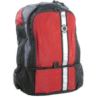 DadGear Red Retro Stripe backpack