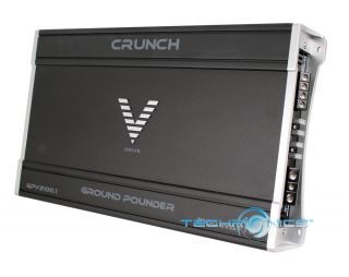 Crunch 2100W Max Ground Pounder Series 1 Channel Class AB MOSFET Audio