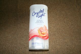CRYSTAL LIGHT RUBY RED GRAPEFRUIT DRINK MIX, LOTOF 4 CANISTERS