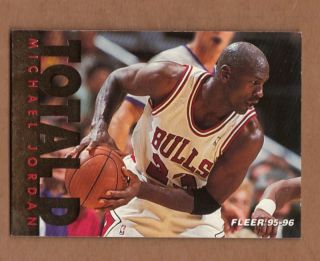 95 96 Fleer Total D Michael Jordan Insert Bulls