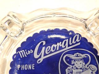  Advertising Ashtray Miss Georgia Dairy Products Cute Graphics