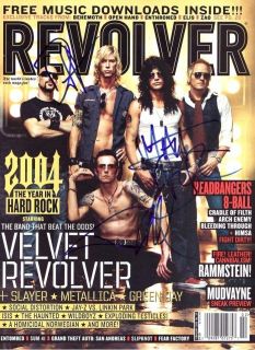 Duff McKagan Dave Kushner Matt Sorum Signed Velvet Revolver Revolver