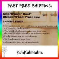 Cuisinart SmartPower Duet Blender Food Processor Chrome Fast Free