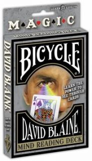 One David Blaine Mind Reading Deck Playing Cards
