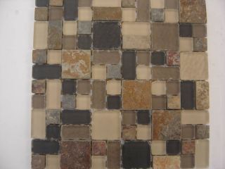 Glass Stone and Tile Mosaic Back Splash Slate Cartons