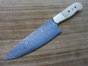 Unique Hand Made Custom Damascus Steel Kitchen Knife UHM 03