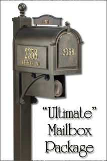 New Whitehall Ultimate Curb Mailbox Package 4 Colors