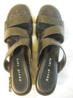 David Tate Sandal Size 10N Black