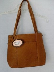 david king boston handbag shoulder nwt genuine leather