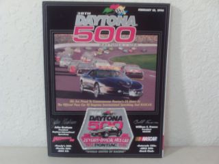 1996 NASCAR Program Winston Cup Daytona 500 Winner Dale Jarrett