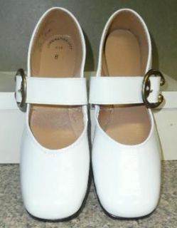 Vtg 60s 70s Womens White Patent Holiday Dress Deadstock New Shoes GR8