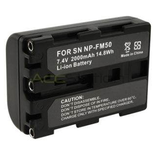 New Battery for Sony Handycam NP FM50 NP FM30 NPFM50