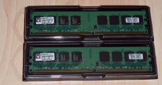 Kingston RAM, 4GB (2 x 2GB) DDR2 PC2 5300 667MHz, Model KVR667D2N5K2