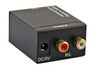 Digital Optical Coaxial Toslink to Analog RCA Audio Converter