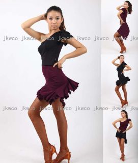  Salsa Tango ChaCha Ballroom Dance Dress Top Skirt Dance Costume