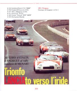 De Tomaso Racing History Book Picture Photo Formula GT Sport Race Car