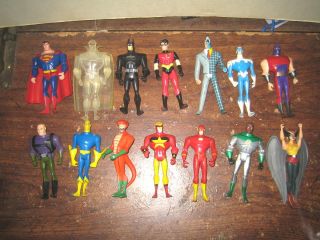 14 RARE DC Comics Collectable Action Figures Superman etc Lot  Sold