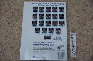  Cycling Team Postcards Lance Armstrong United States Postal Service
