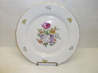 25 Vintage Bohemian China Czechoslovakia Bouquet Pattern with Gold