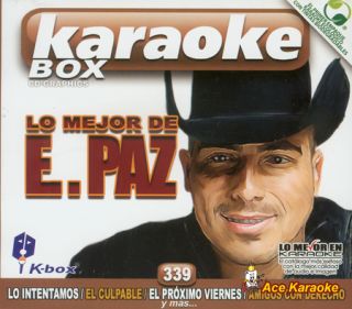 Karaoke Box KBO 339 Lo Mejor de Espinoza Paz Spanish CDG