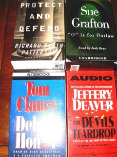 audiobooks Clancy Debt of Honor, Deaver Devils Teardrop, Grafton