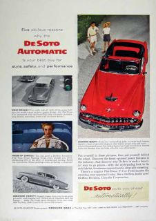  is an original, print advertising for De Soto Automatic automobile