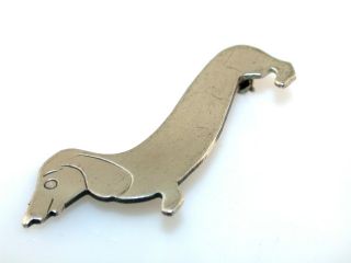 dachshund dog sterling silver pin really fun little sterling silver