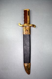 US Navy M1861 63 Civil War Dahlgren bowie knife sword bayonet Ames