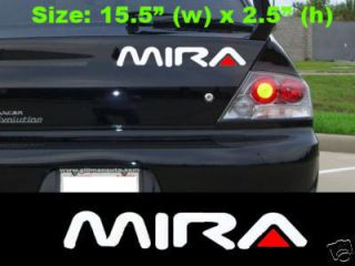Daihatsu Japanese Mira Turbo Car Racing Sticker Decal
