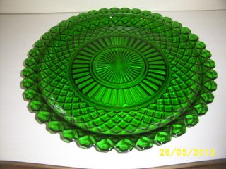  Anchor Hocking Waterford Forest Green 14" Plate