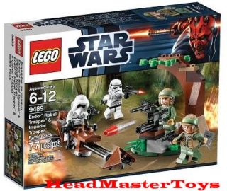 STAR WARS LEGO 9489 Endor Rebel Trooper & Imperial Trooper Battle Pack